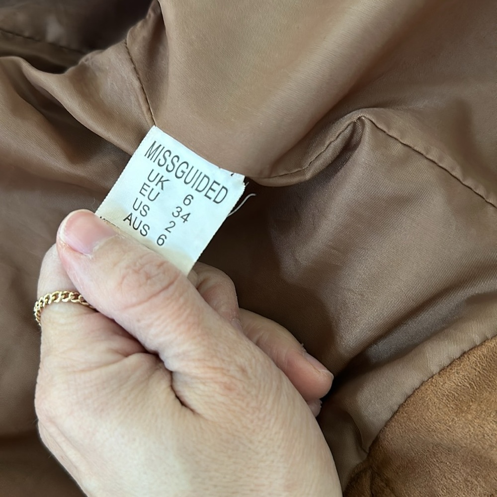 Missguided Cropped Suede Jacket - image 3